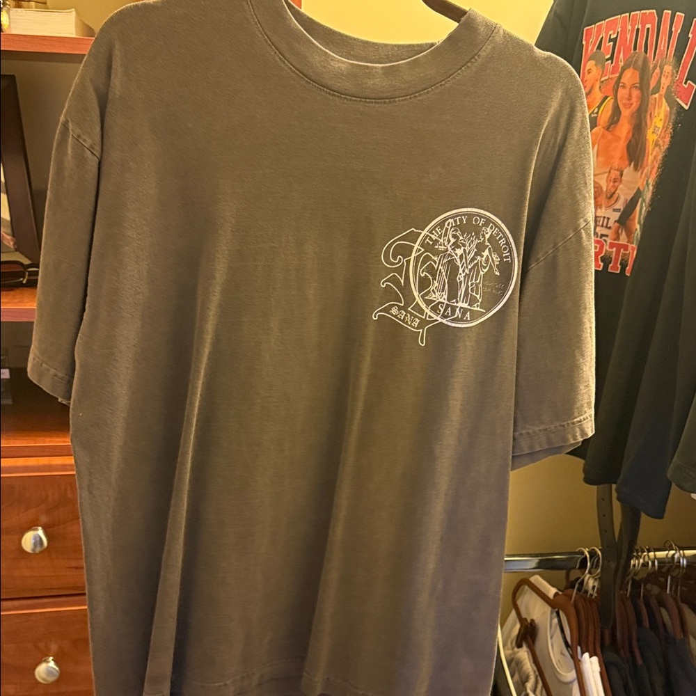 Charcoal Men's T-Shirt with Graphic by [Brand]